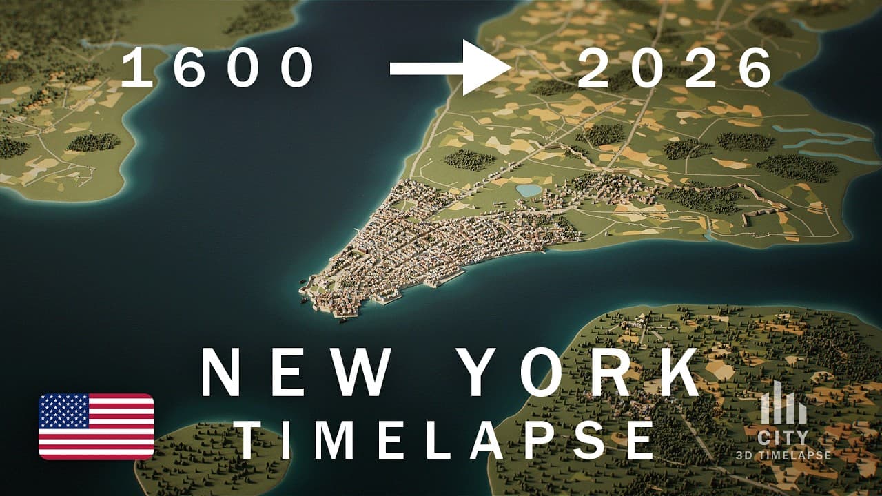 Timelapse Over 400 Years Shows How NYC Became a Metropolis