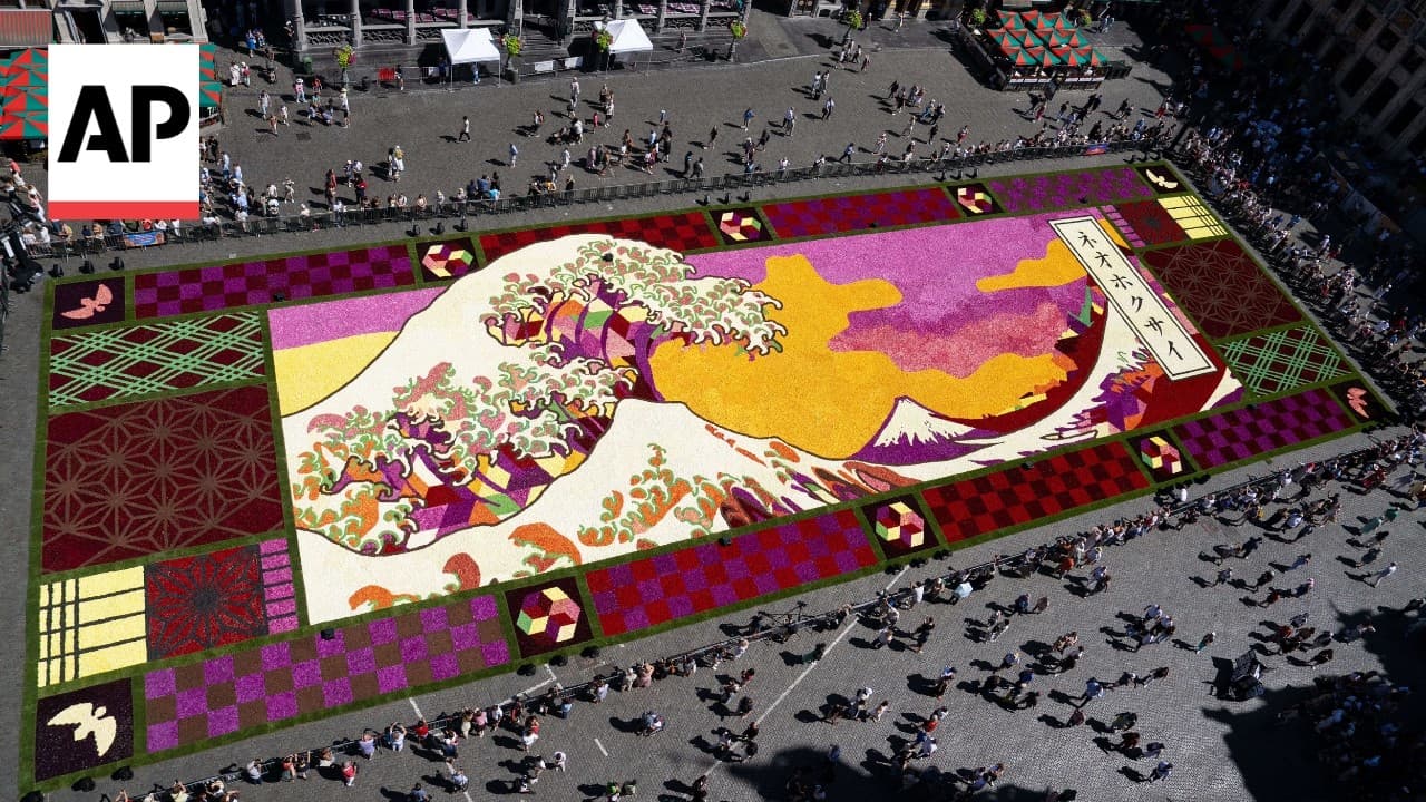 Sea of Flowers Covers Historic Grand-Place in Brussels