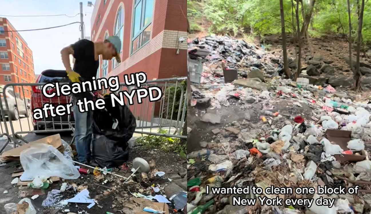 Neighbors Get Swept Up in Man’s Viral Journey to Clean a NYC Street Block Every Day for 100 Days