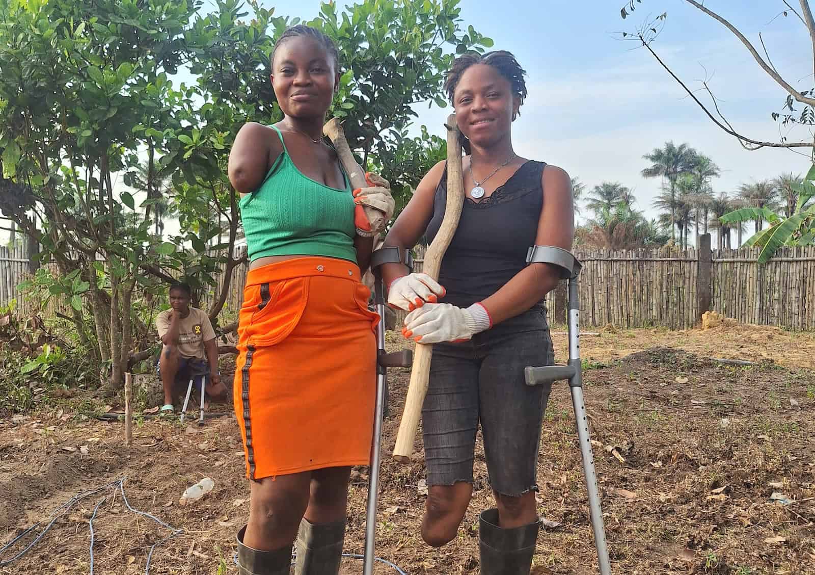 How a farming programme in Sierra Leone helps amputees rebuild lives