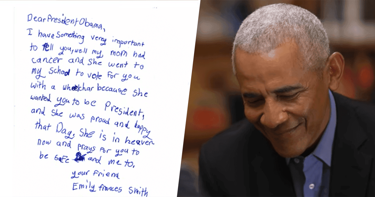 Barack Obama Gets Emotional Seeing Video From 24-Year-Old Who First Wrote Him at Age 7