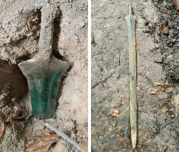 Mysterious 2,700-Year-Old Bronze Sword Found Standing Upright