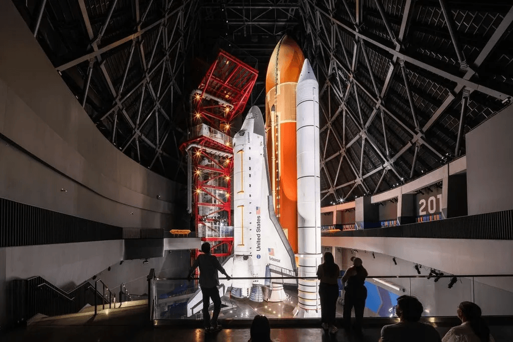 Unique 'Ready to Launch' Display of Space Shuttle Endeavour