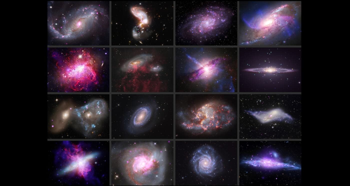 Astronomers Create Gallery of 16 ‘Cosmic Gems’ to Show Variety of Shapes a Galaxy Can Be